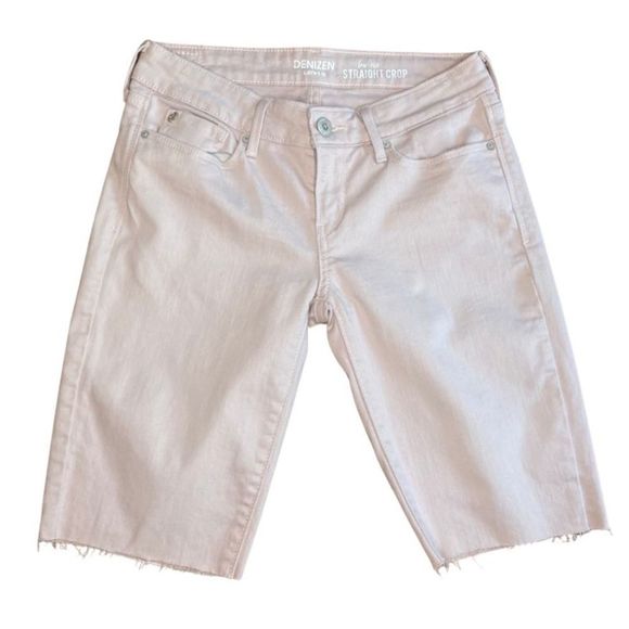 Levis Low Rise Straight Crop Pink 